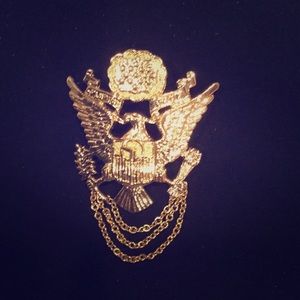 St John Golden Eagle Brooch